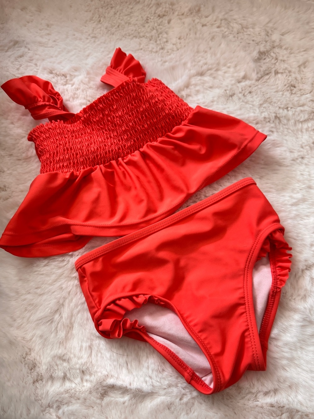 Carters, Toddler Girl, 2T, Rust/Orange, Tankini set